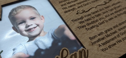 Nameframes for Jonathan and Michael